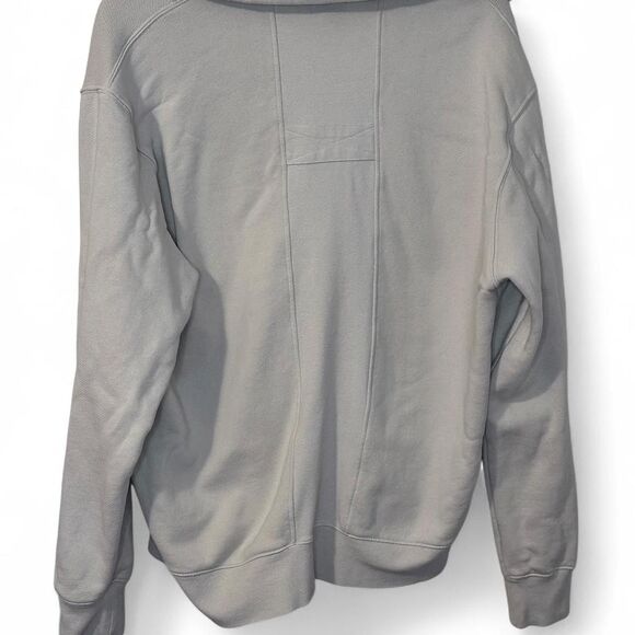 Reiss Cream Colored  ‘ Farley ‘ Sweatshirt  Size M Preppy Athleisure - Picture 2 of 5